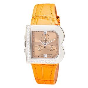 Laura Biagiotti Orange Leather Dress Women's Watch